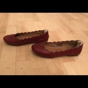 Genuine UGG Beautiful Red leather flats